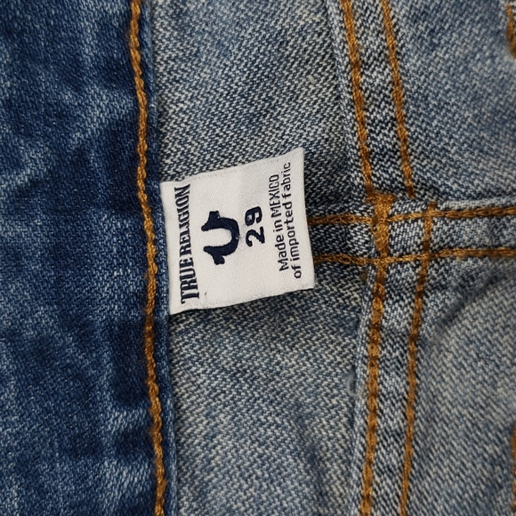 True Religion Joey Cut Off Short - 29 - Light Blue - Picture 5 of 8